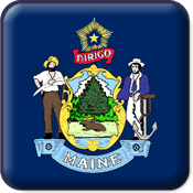 Maine State Flag icon