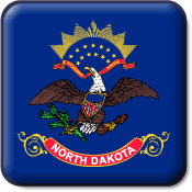 North Dakota flag icon