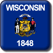 Wisconsin State Flag Icon