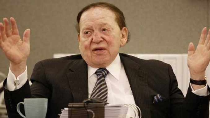 nevada must choose to to legalize online gambling to save casino industry casino magnate sheldon adelson with his arms raised in exasperation