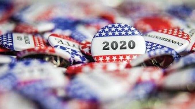 four us states have gambling measures on their 2020 ballots 2020 election buttons in a pile