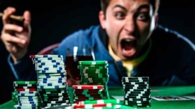 angry poker player