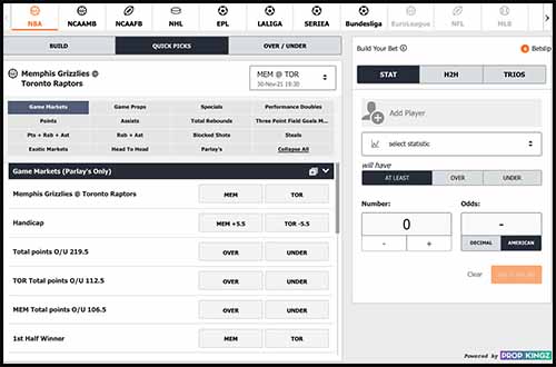 MyBookie-prop builder