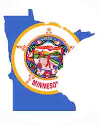 MN outline flag